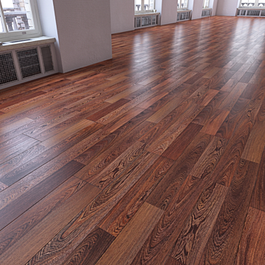 Versatile Wood Flooring Set 3D model image 1 