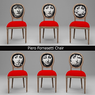 Fornasetti Chair - Elegant and Timeless 3D model image 1 