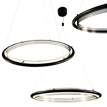 Chandelier west elm LED Hoop Chandelier