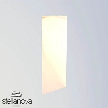 Gypsum Recessed Wall Light 3D model image 1 