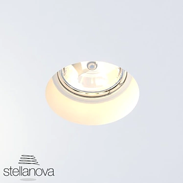 MIZAR SN 103: Integrated Gypsum Downlight 3D model image 1 