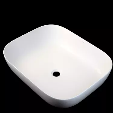 Elegant Ceramic Wash Basin 3D model image 1 