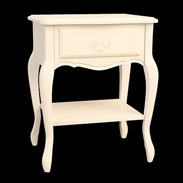 Classic Cavio Bedside Cabinet 3D model image 1 