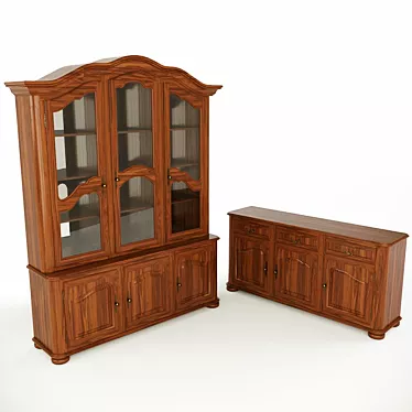 Elegant Selva Chest & Sideboard 3D model image 1 