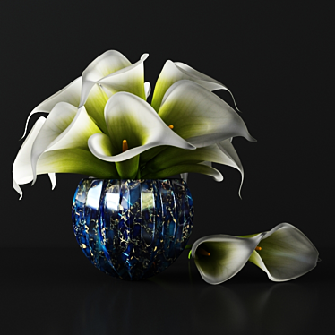 Elegant Lily Flower 3D Model 3D model image 1 