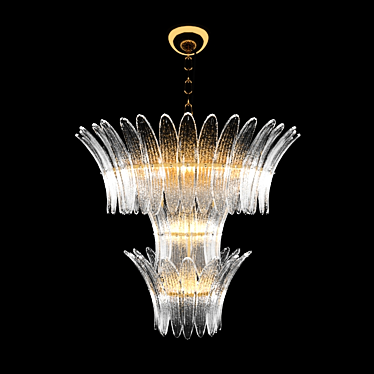 Luxury Barovier & Toso Palamette Chandelier 3D model image 1 