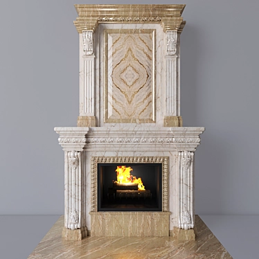 Masterpiece Classic Fireplace 3D model image 1 