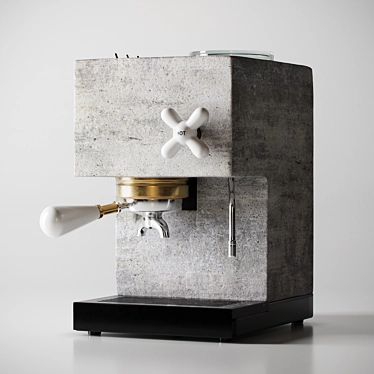 AnZa Espresso Machine: Industrial Elegance 3D model image 1 