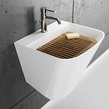 Galassia Meg11: Versatile Ceramic Wash Basin 3D model image 1 