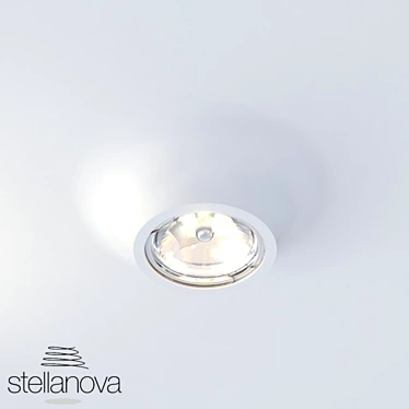 Capella SN 108 - Stylish Directional Recessed Gypsum Spotlight 3D model image 1 