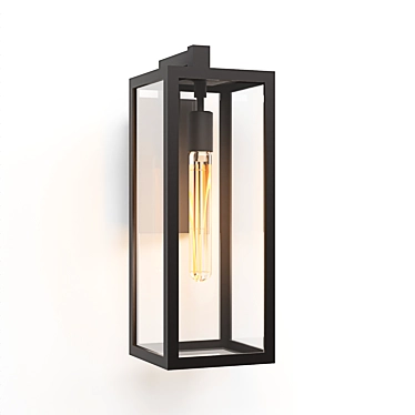 Modern Fresno Framed Medium Sconce 3D model image 1 