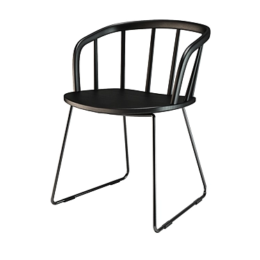 Contemporary Windsor Style Armchair 3D model image 1 