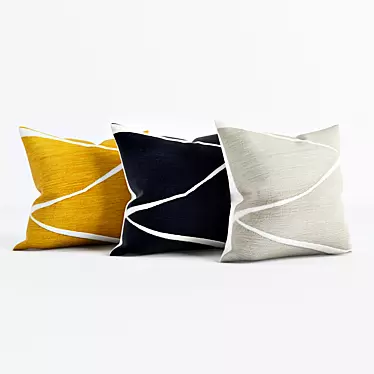 Crewel Fragments Pillow Covers 3D model image 1 