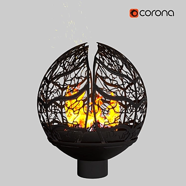 Cozy Fire Pit 3D model image 1 