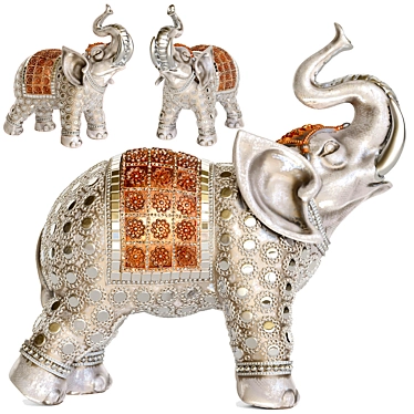  Majestic Elephant Figurine 3D model image 1 