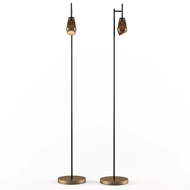 Elegant Kupra Floor Lamp 3D model image 1 