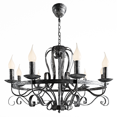 Elegant Palermo Chandelier 3D model image 1 