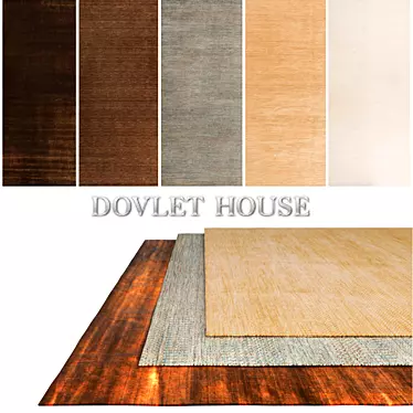 Luxurious Carpets for Dovlet House: 5-Piece Collection 3D model image 1 