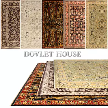 Luxury DOVLET HOUSE 5pc Carpets (Part 213) 3D model image 1 