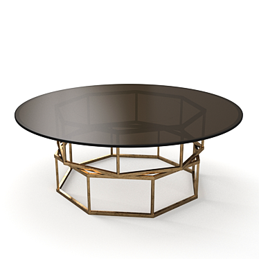 Modern Metal Coffee Table 3D model image 1 