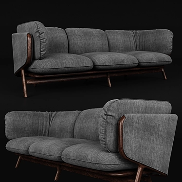 Elegant Stanley Sofa Set 3D model image 1 