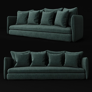 Cozy Comfort Sofa: Lisa 3D model image 1 