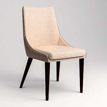 Elegant LEON Chair: Italian Craftsmanship 3D model image 1 