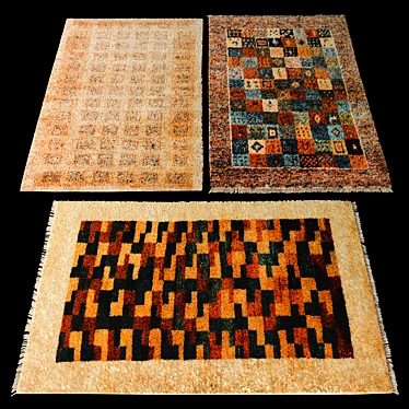 Persian Gabbeh L Handmade Rug Set 3D model image 1 