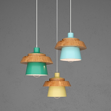 Nordic Elegance Pendant Light 3D model image 1 