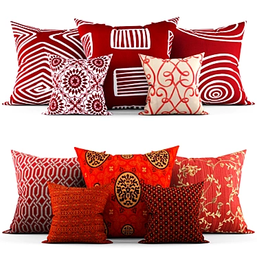 Cozy Home Decor Pillows 3D model image 1 