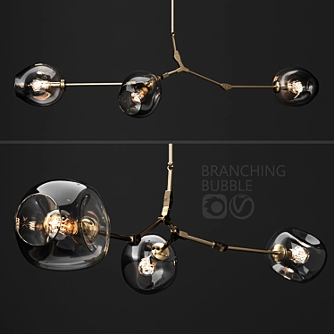 Bubble Branching Pendant Lights 3D model image 1 