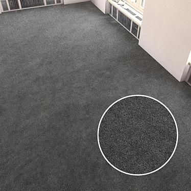 Carpet Tiles: High-Res Texture & VRay Displacement 3D model image 1 