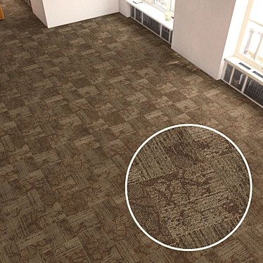 Title: Seamless Carpet Tiles with High Resolution Texture 3D model image 1 