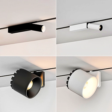 Modern LED Ceiling Lamp 3D model image 1 