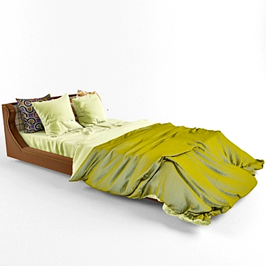 Italian Classic Bed 3D model image 1 