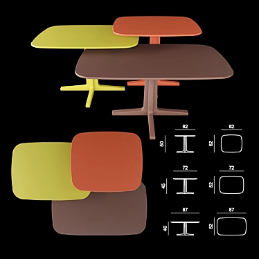 Luis Collection: Versatile and Stylish Tables 3D model image 1 