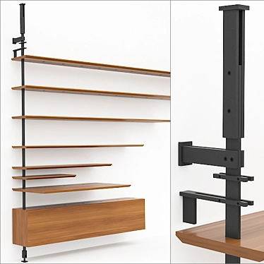 Cattelan Italia Airport Modular Rack Assembly 3D model image 1 