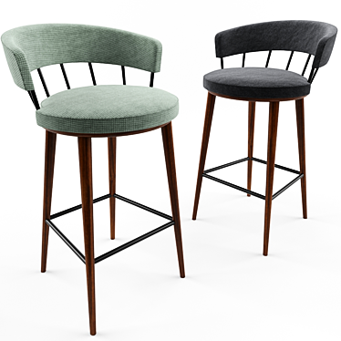 Custom-made Meru Bar Stool 3D model image 1 