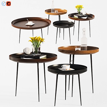 Modern Bowl Coffee Tables in Mater Design 3D model image 1 