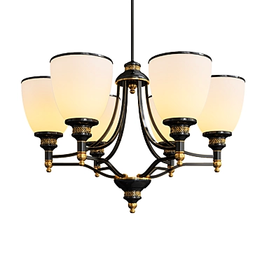 Suction Chandelier - Innovative & Stylish 3D model image 1 