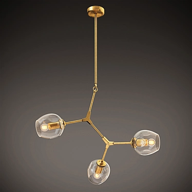 Elegant ALDA Chandelier | Gramercy Home 3D model image 1 