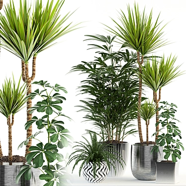 Botanical Bliss: 90 Plant Collection 3D model image 1 