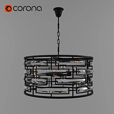 Modern Industrial Chandelier 1138 3D model image 1 