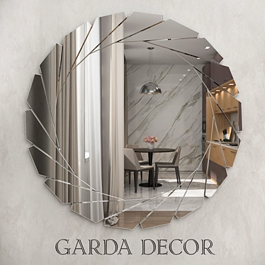 Elegant Mirror Garda Décor 3D model image 1 