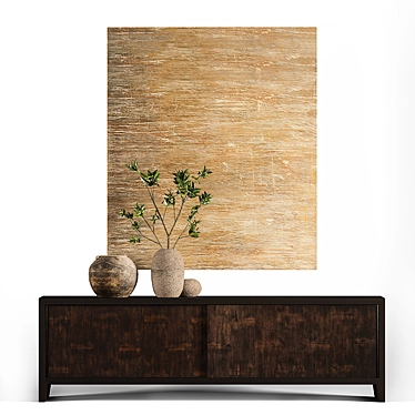 Wyeth Split Bamboo Media Sideboard 3D model image 1 