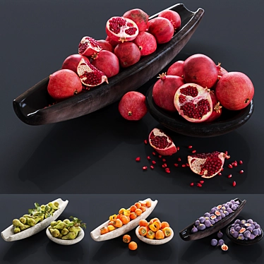 Fresh Fruit Assortment 3D model image 1 