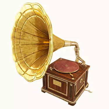 Classic Sound: Vintage Gramophone 3D model image 1 