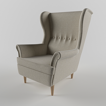 Comfortable and Stylish: IKEA Strandmon 3D model image 1 