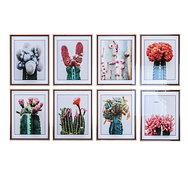 Korean Cactus Art: An Exquisite Collection 3D model image 1 