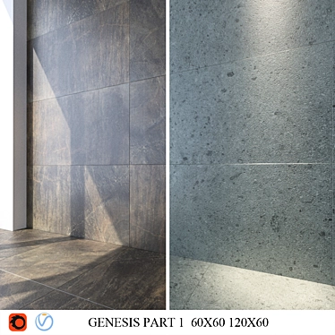 ITALON Genesis Part 1: Sleek Ceramic Tiles 3D model image 1 